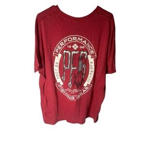 Columbia Maroon Performance Fishing Gear Tee